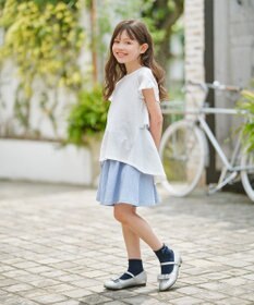 組曲 KIDS 【110-140㎝】サッカーストライプ キュロット