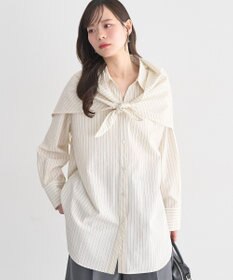 earth music&ecology 【SET ITEM】スカーフ付きスキッパーシャツ
