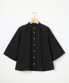 組曲 【WEB限定カラーあり】エンブロイダリーレース フレアスリーブブラウス