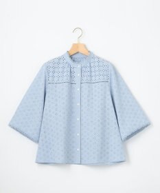 組曲 【WEB限定カラーあり】エンブロイダリーレース フレアスリーブブラウス