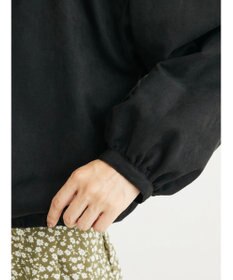 Green Parks スウェード調ギャザーブルゾン