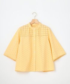 組曲 L 【WEB限定カラーあり】エンブロイダリーレース フレアスリーブブラウス