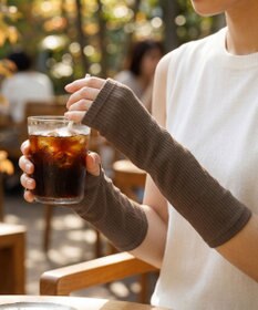 ORuKuBET organic cotton rib arm cover 【 UVカット・オーガニックコットン・日本製 】