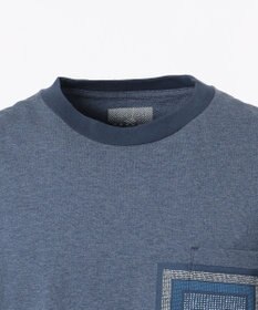 JOSEPH ABBOUD MOUNTAIN 【SPACE】OG綿スクエアドットプリント ポケTシャツ