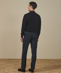 GOTAIRIKU オリジナル設計【洗える/チクチクしにくい/ピリングしにくい】イタリア糸 ハイゲージ  ニットポロ_WOOL100%