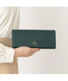 LANVIN en Bleu リュクサンブール かぶせ長財布
