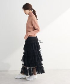 Green Parks 配色リブＺｉｐニットカーディガン