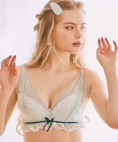 San-ai Resort（三愛水着楽園） レーシーバイカラーノンワイヤーブラセット 【northerly】