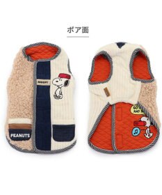 PET PARADISE スヌーピー リバーシブルベスト 《オフホワイト×赤》 小型犬