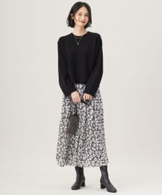 自由区 L 【セットアップ対応・洗える】レーヨンストレッチプルオーバー ニット