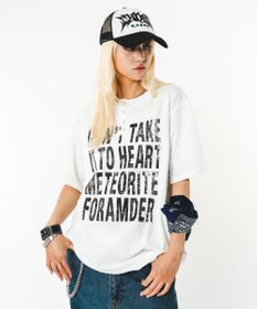 WEGO 【ユニセックス着用ITEM】ビッグロゴスラブヘンリーネックT（SS）