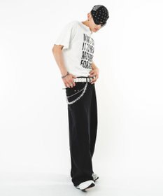 WEGO 【ユニセックス着用ITEM】ビッグロゴスラブヘンリーネックT（SS）