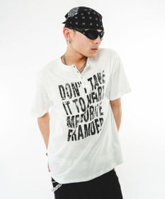 WEGO 【ユニセックス着用ITEM】ビッグロゴスラブヘンリーネックT（SS）