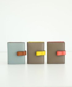 Atelier nuu 日本製 本革 バイカラーnoble 二つ折れウォレット