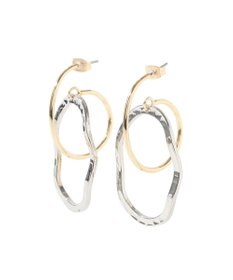 YECCA VECCA オーバルフープピアス