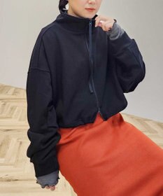 CRAFT STANDARD BOUTIQUE 【WEB限定】裏毛ダブルジップショートスウェット/24AW
