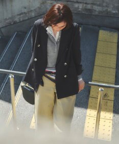 ANY クリアラメフライスヘンリーネックプルオーバー