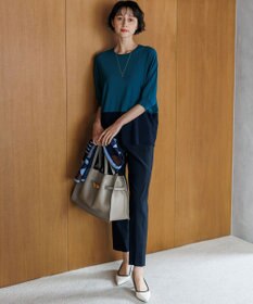 23区 S 【洗える】レーヨンポリエステルストレッチ ドルマン ニット