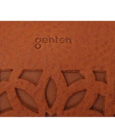 genten カットワーク 口金長財布