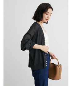 Green Parks ・ＥＬＥＮＣＡＲＥ　ＤＵＥパールツキシアーカーディガン