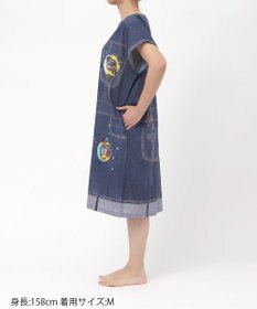 tsumori chisato SLEEP ツモリチサト トップス ルームウエア 3分袖 半袖 綿100%(本体) 楊柳素材 チュニック レディース UNT148 /ワコール