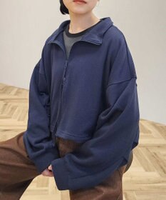 CRAFT STANDARD BOUTIQUE 【WEB限定】裏毛ダブルジップショートスウェット/24AW