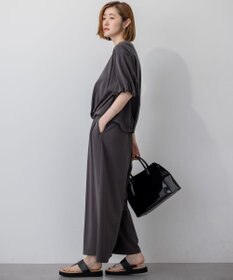 23区 【WEB&一部店舗限定/接触冷感】ツイストコットンプレーティング バルーンスリーブ カットソー