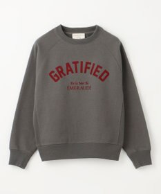 ANY L 【洗濯機可能/サスティナブル】ロゴ裏起毛クルーネックプルオーバー