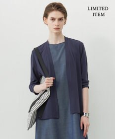 ICB 【WEB限定・接触冷感・洗える】PINION ショートカーディガン ブルーグレー系