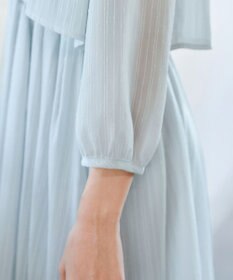 Tiaclasse L 【洗える】シフォンドレープワンピース