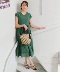 Tiaclasse 【洗える】はしごレースワンピース