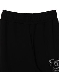 WEGO 【ウエストゴム】ラインストーンロゴスウェットパンツ