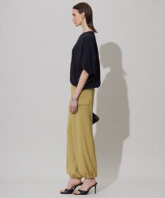 ICB 【接触冷感・UVケア・吸水速乾・防シワ・洗える】 ドレープツイル カーゴパンツ