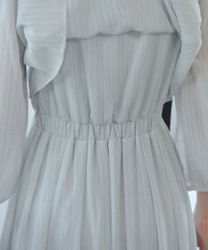 Tiaclasse L 【洗える】シフォンドレープワンピース