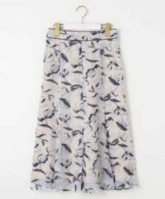 ANY SIS L 【洗える】バイカラーエンブロイダリー スカート