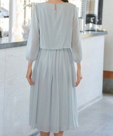 Tiaclasse L 【洗える】シフォンドレープワンピース