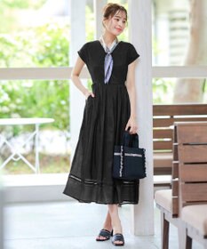 Tiaclasse 【洗える】はしごレースワンピース