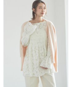 Te chichi 【宮本茉由着用】カットジャガードチュニックブラウス