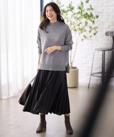 ANY L 【手洗い可】イタリーヤーンウールカシミヤミックスプルオーバー