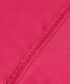 自由区 ナチュラルコットンハイゲージレースドッキング Tシャツ