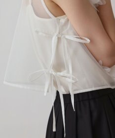 GRACE CONTINENTAL メッシュフラワートップ