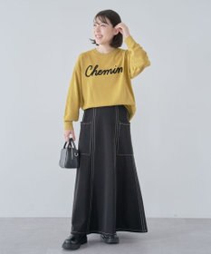 Green Parks 洗える　さがら刺しゅうロゴニットプル