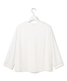 23区 L 【洗える】シルキーデシン バーアクセント ブラウス