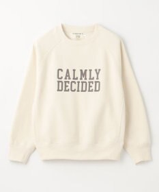 ANY L 【洗濯機可能/サスティナブル】ロゴ裏起毛クルーネックプルオーバー