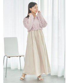 earth music&ecology ジャガード切替ワンピース