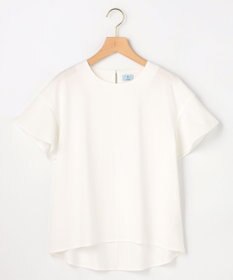 組曲 【WEB限定】プレーティング天竺フリルスリーブ Tシャツ