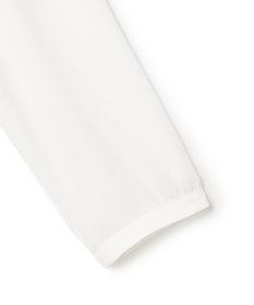 23区 L 【洗える】シルキーデシン バーアクセント ブラウス