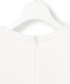 23区 L 【洗える】シルキーデシン バーアクセント ブラウス