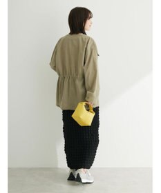 Green Parks 綿麻混ノーカラーブルゾン