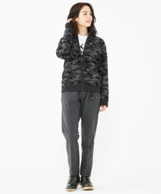 JOSEPH ABBOUD MOUNTAIN 【UNISEX】ラムウール×モールカモフラ フルZIPニット